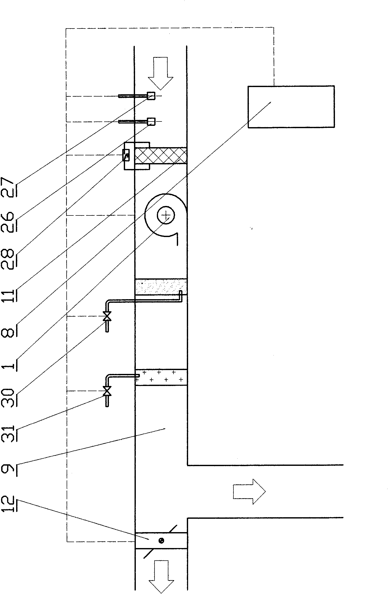 Ventilation method and ventilation device for culturing seedlings of plants in full-closed environment