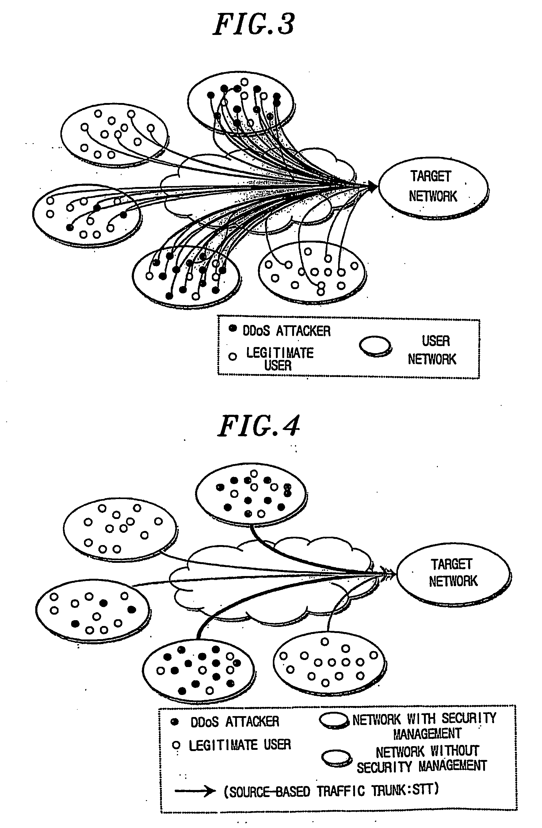 Method and apparatus for protecting legitimate traffic from dos and ddos attacks