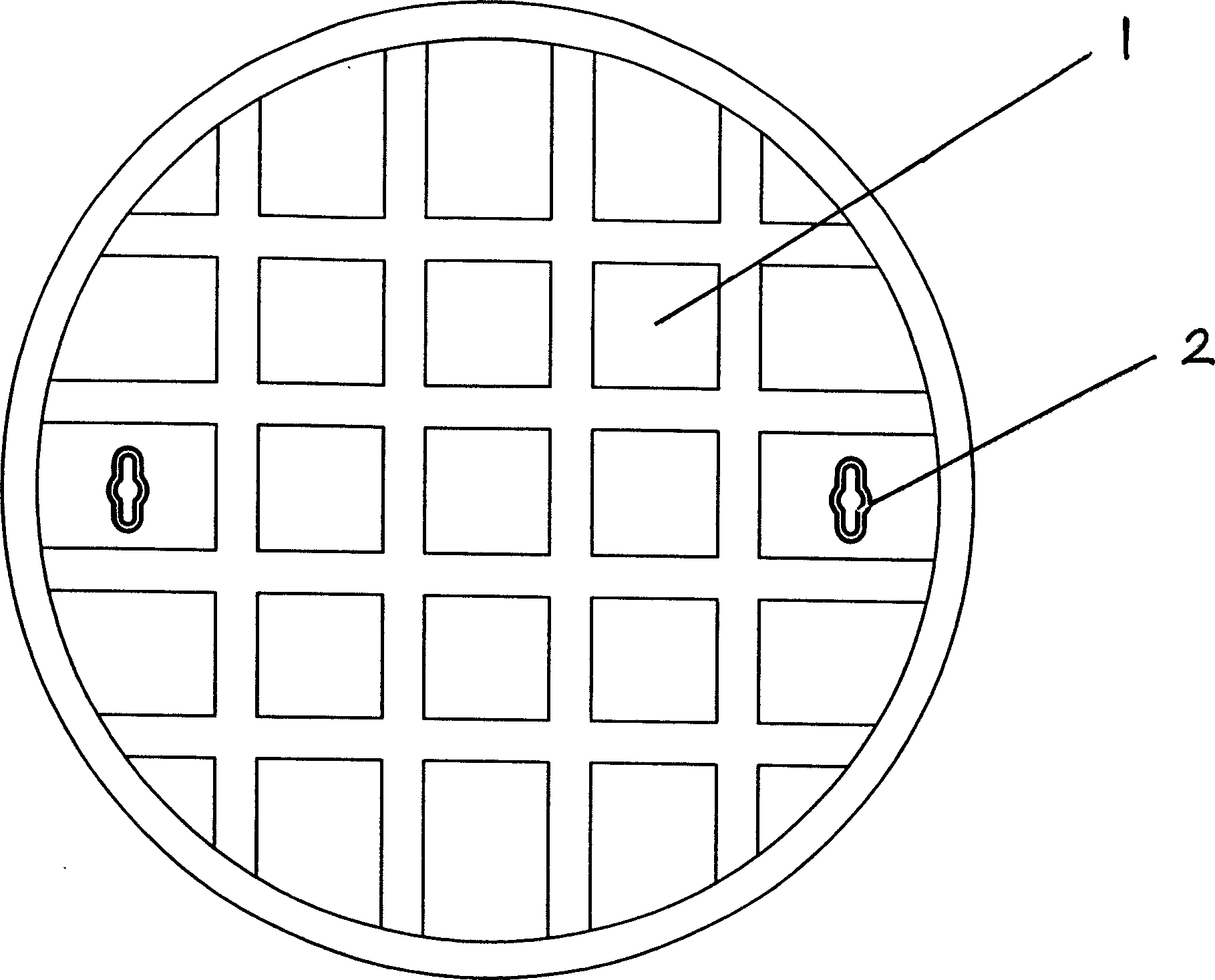 High polymer composite material manhole lid and its production method