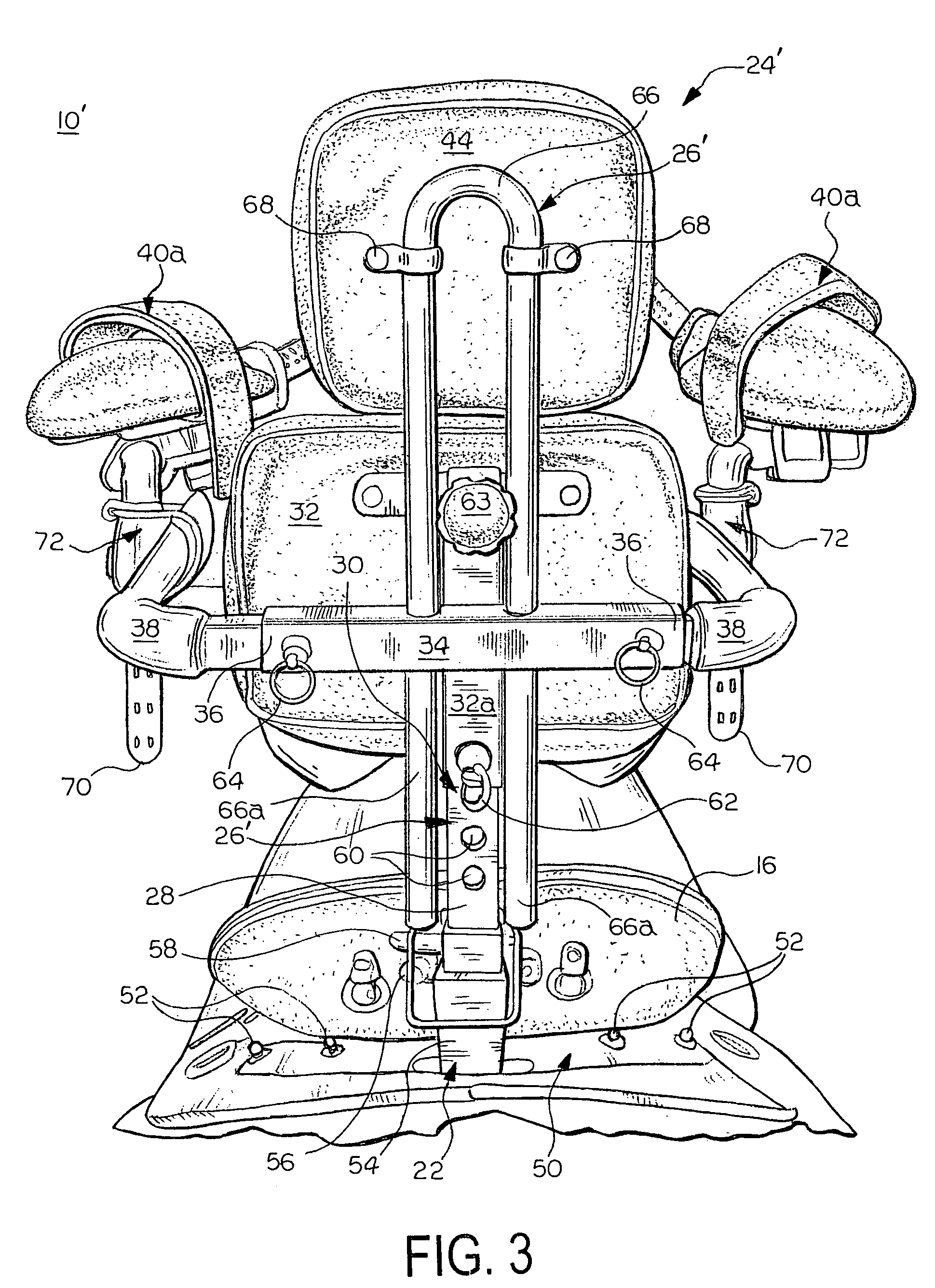 Adaptive saddle with support assembly