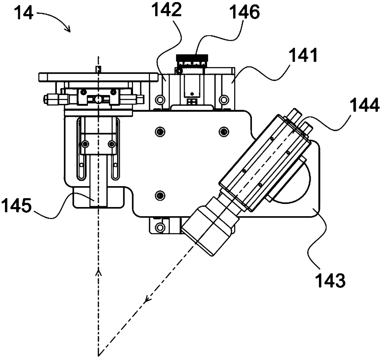 3D curved surface glass detection mechanism