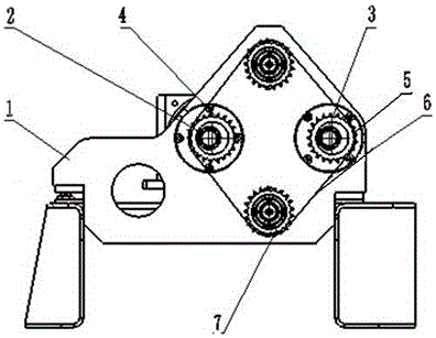 Rotary speed changing mechanism for opening of spinning machine