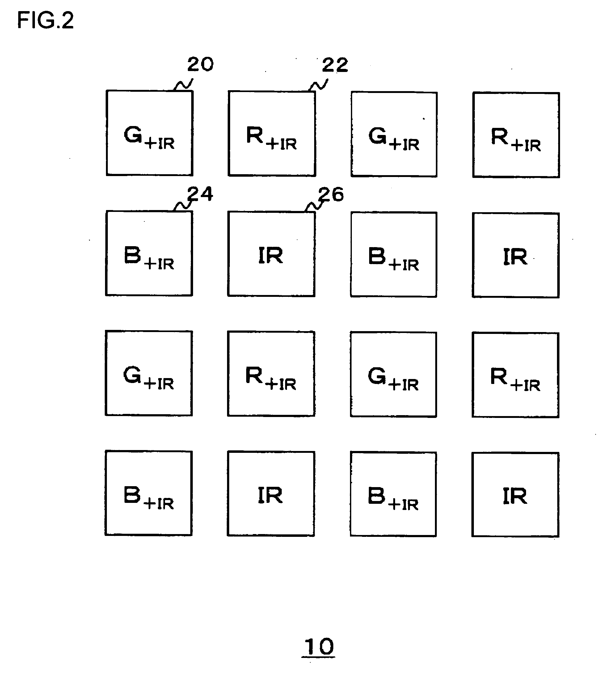 Imaging apparatus provided with imaging device having sensitivity in visible and infrared regions