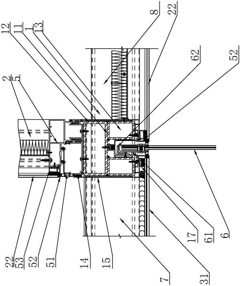 A unit curtain wall system with a cantilever structure