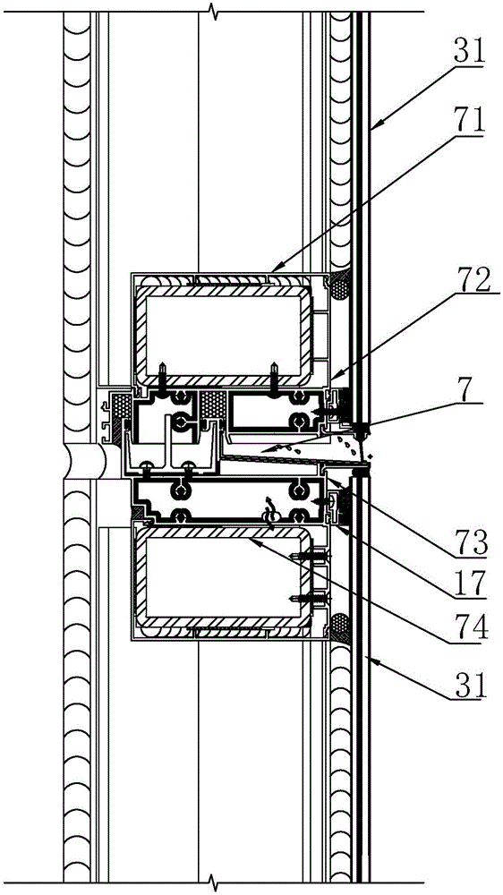 A unit curtain wall system with a cantilever structure