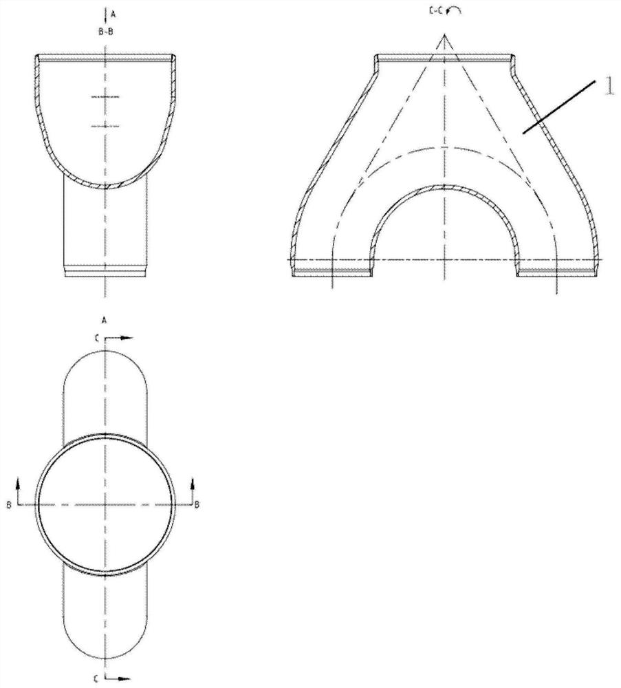 Manufacturing method of pressure pipe tee joint