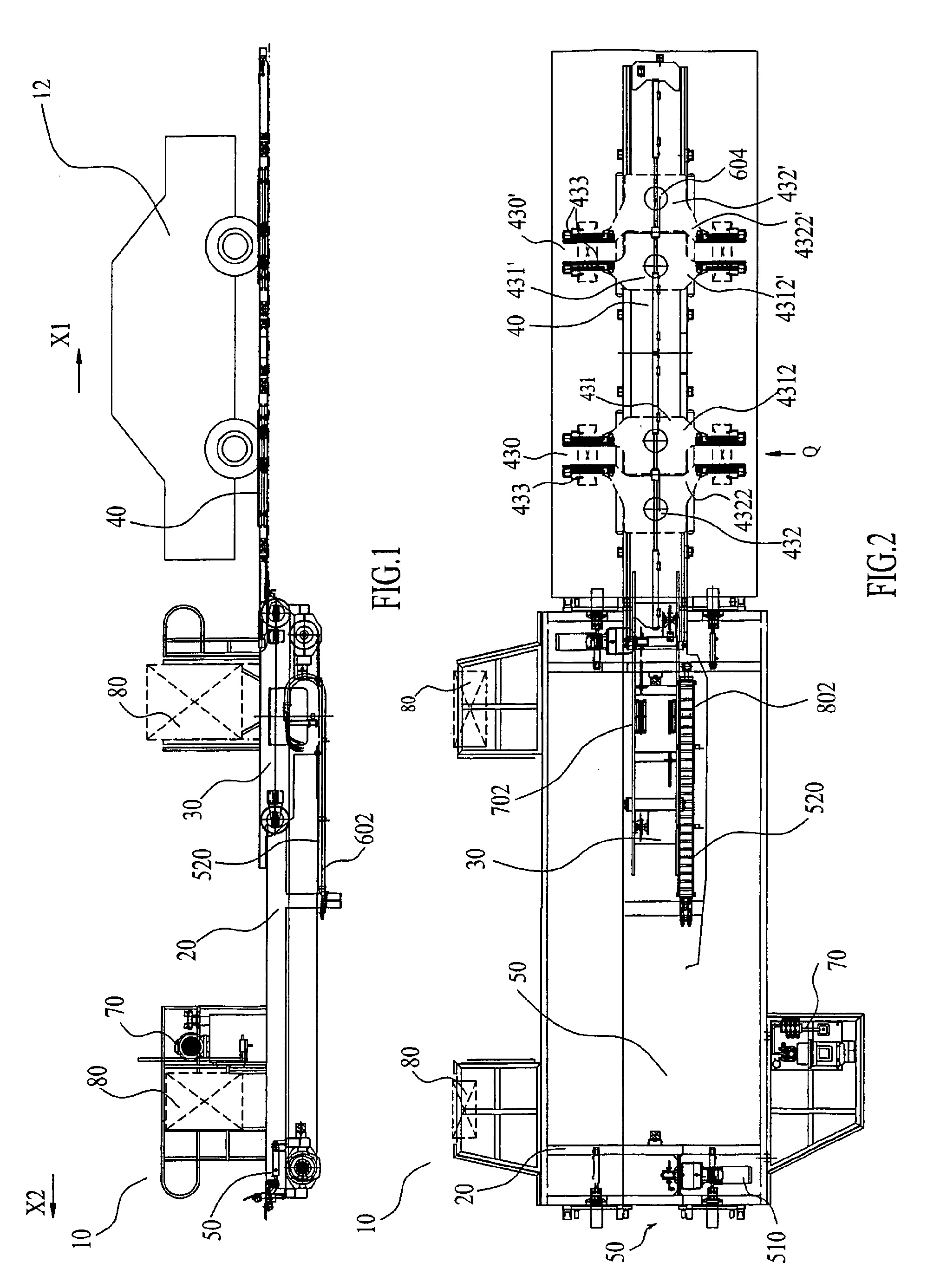 Trolley and parking system using the same