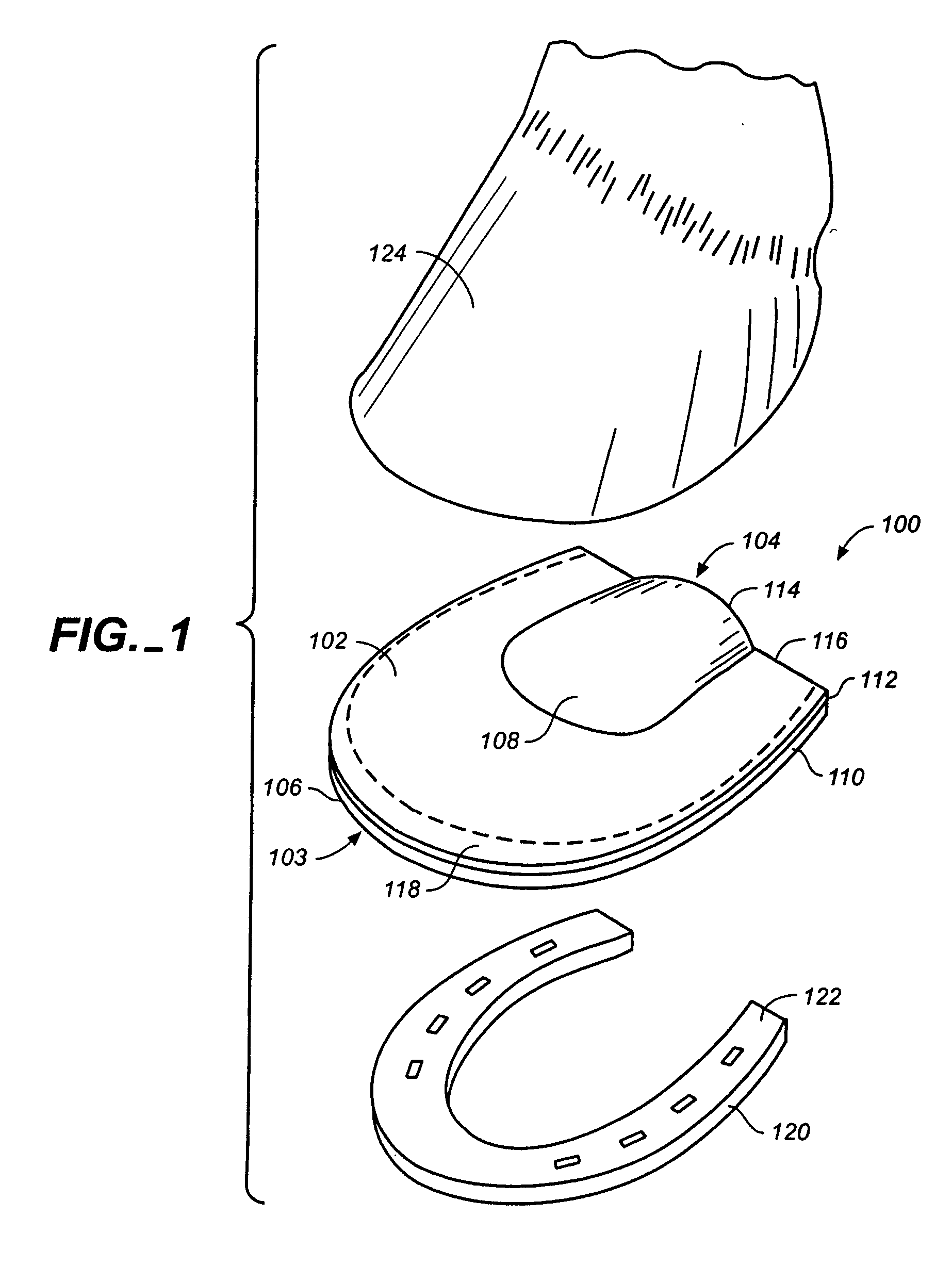 Inflatable horseshoe support pad