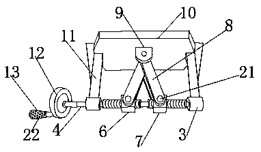 Pesticide spraying lifting device for fruit planting