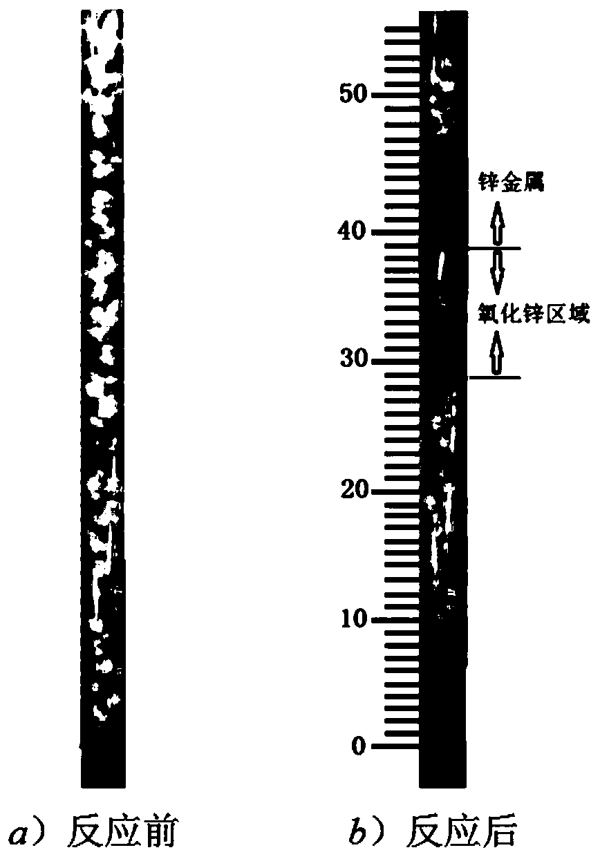 Device, method and application thereof for simulating enrichment form of zinc or alkali metal in upper part of blast furnace