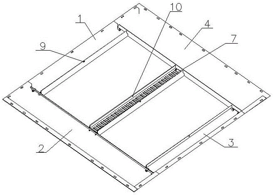 Elevator decoration suspended ceiling capable of preventing ceiling core fall