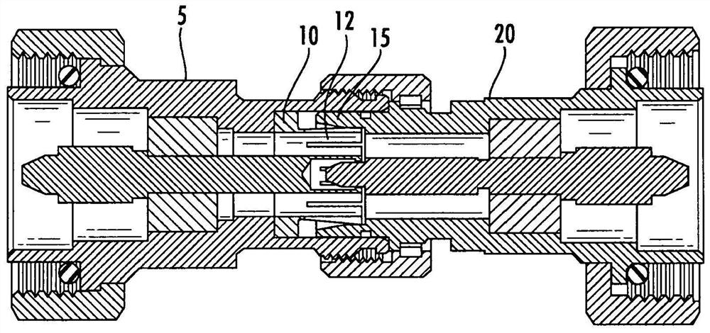 Coax connector interface to prevent mating with incorrect connectors