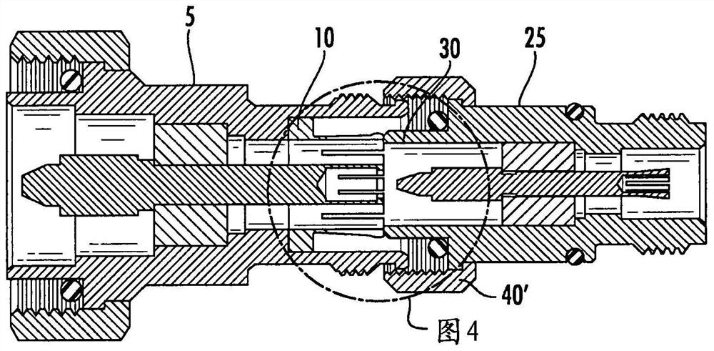 Coax connector interface to prevent mating with incorrect connectors