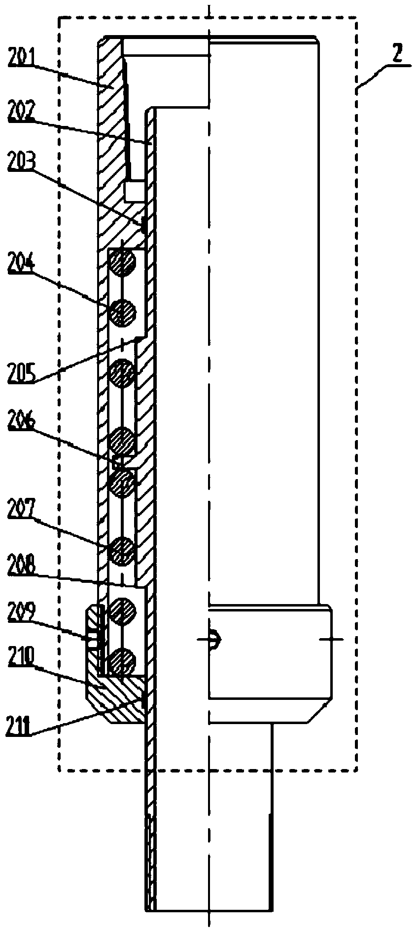 A string and method for downhole oscillation distribution process of water injection well