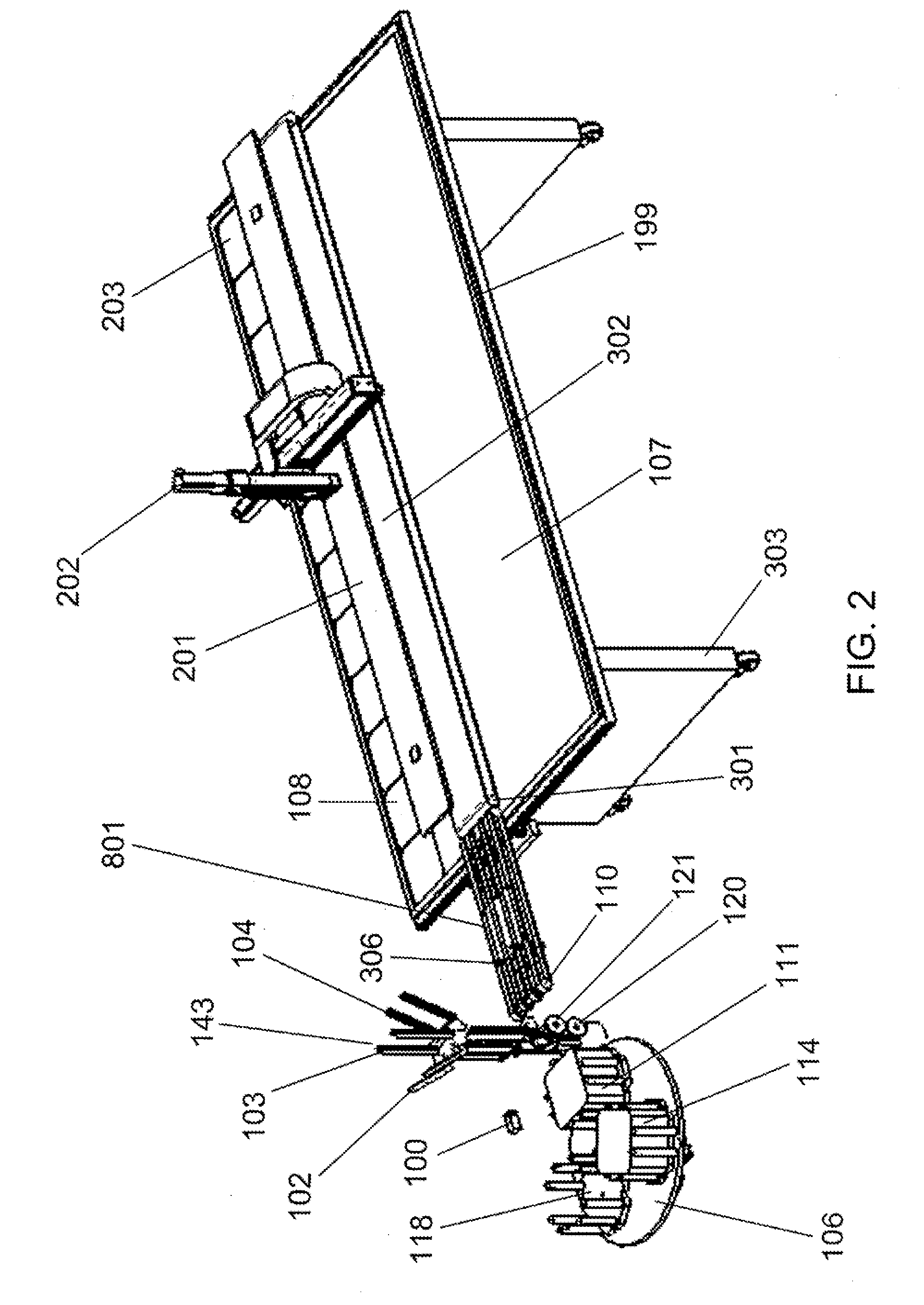 System for simultaneous tabbing and stringing of solar cells