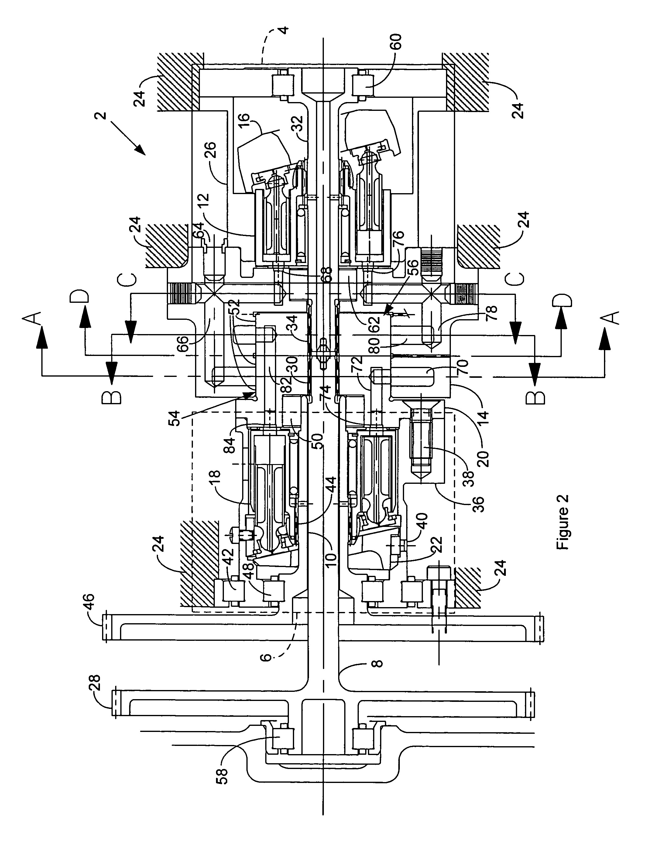 Hydraulic differential for integrated drive generator
