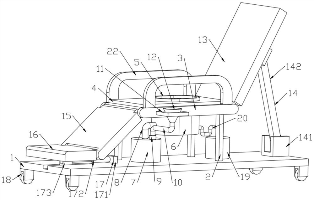 Anorectal fumigation vehicle for traditional Chinese medicine surgery