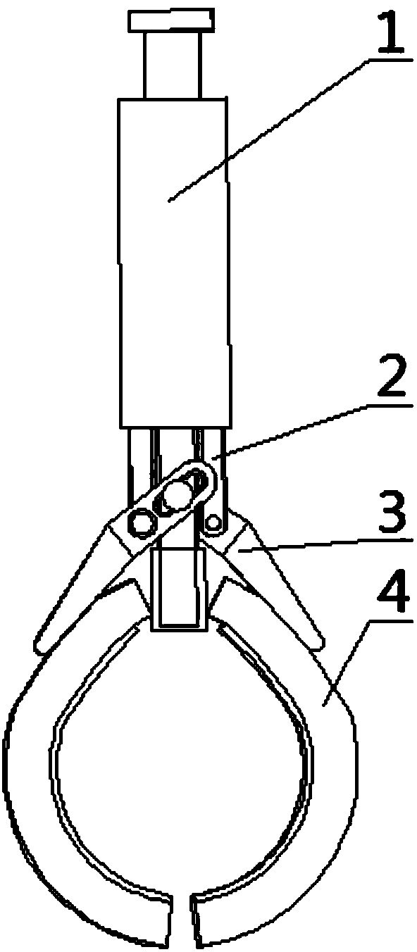 Mechanical automatic clamping grip
