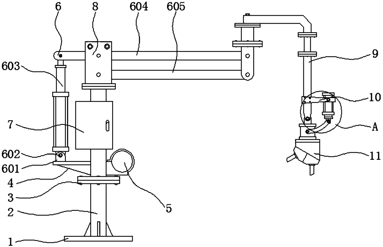 Metal processing manipulator with tool replacement function
