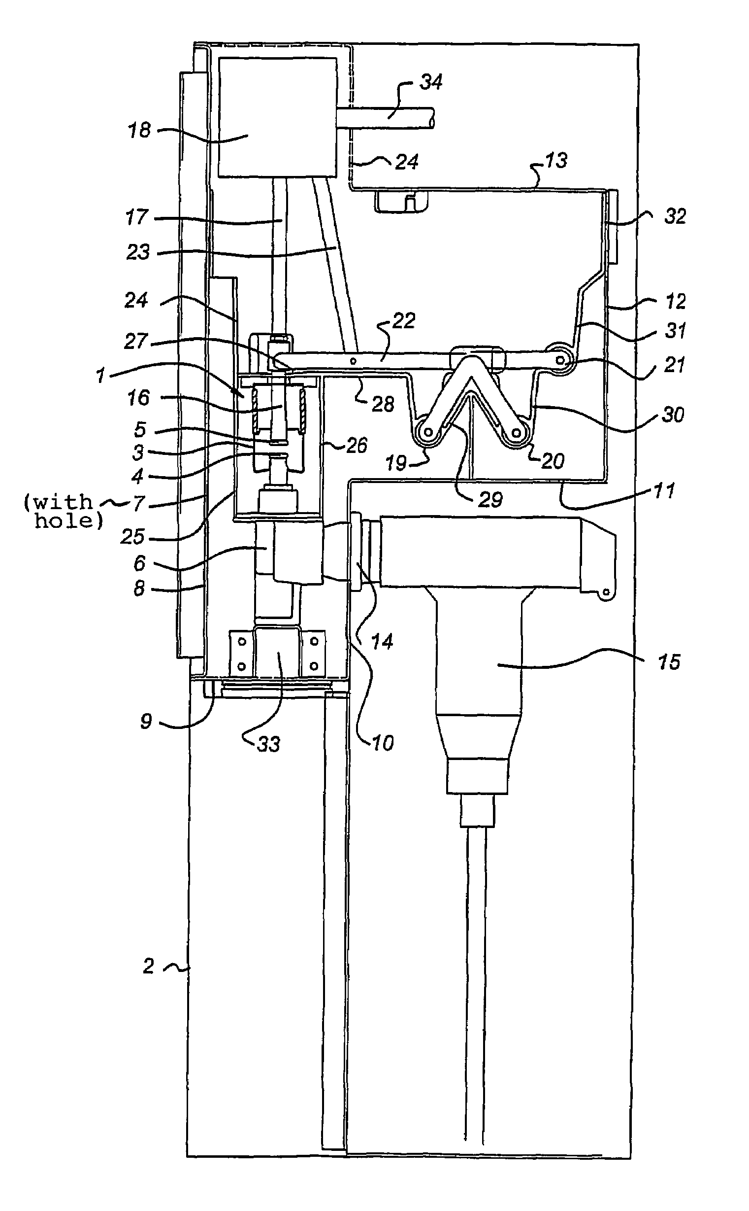 Single phase or polyphase switchgear in an enveloping housing