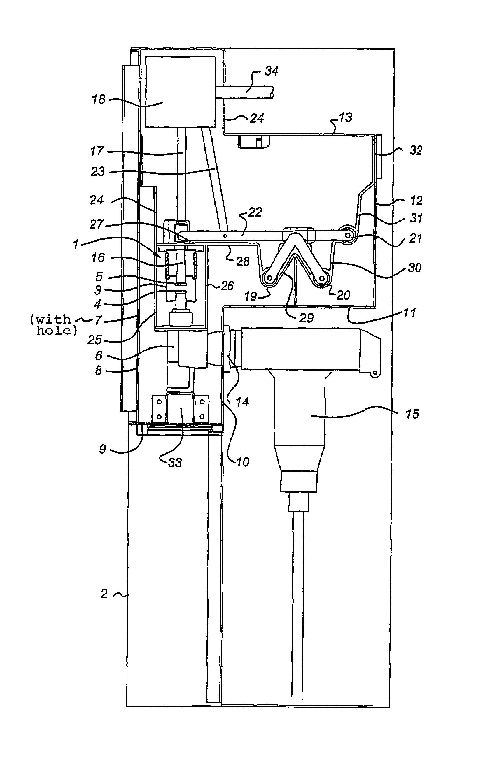 Single phase or polyphase switchgear in an enveloping housing