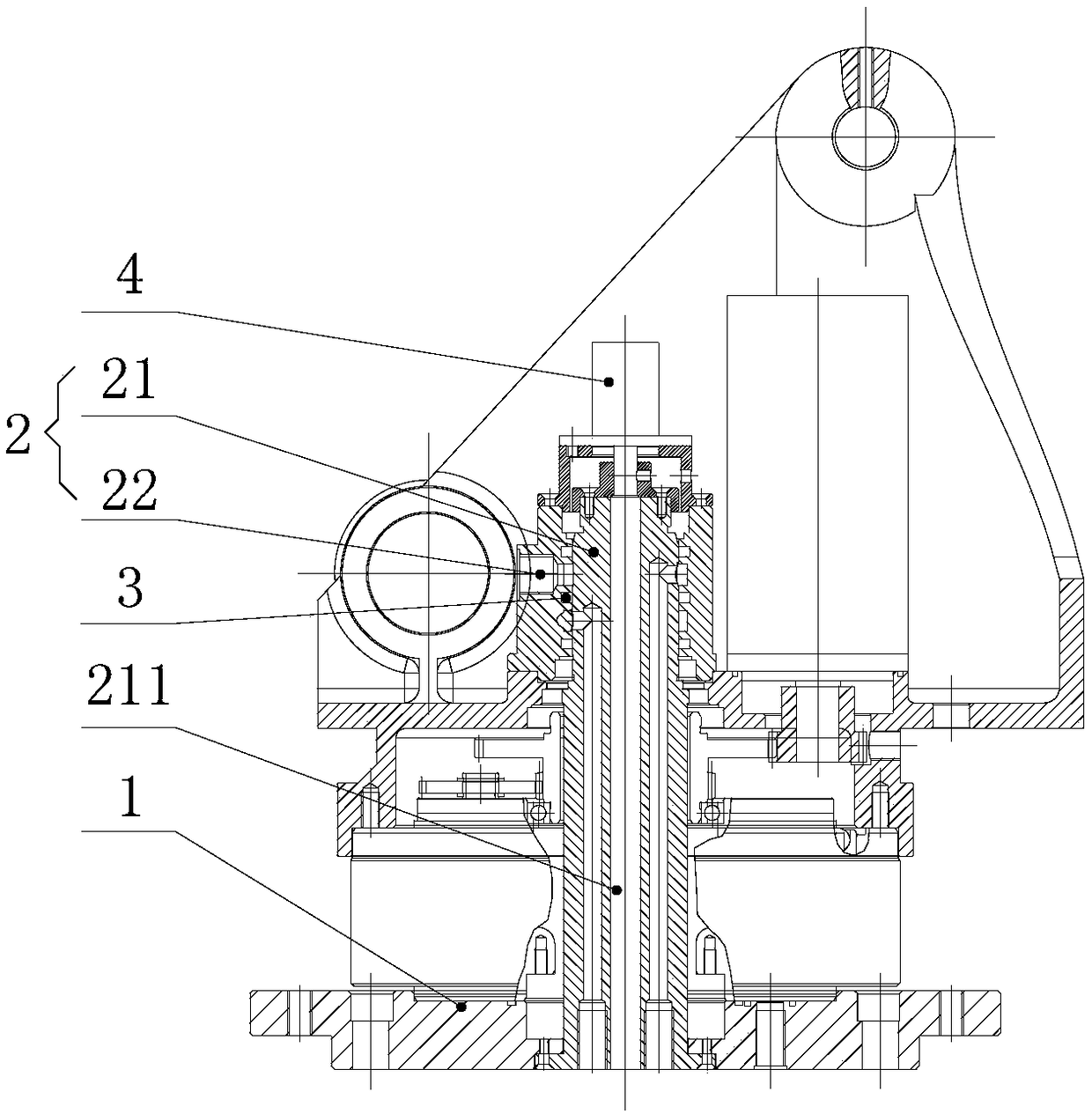 Robot wrist joint structure and stacking robot