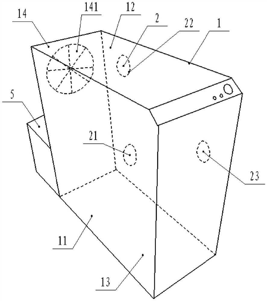 Dust removal device for automatically removing dust in computer case