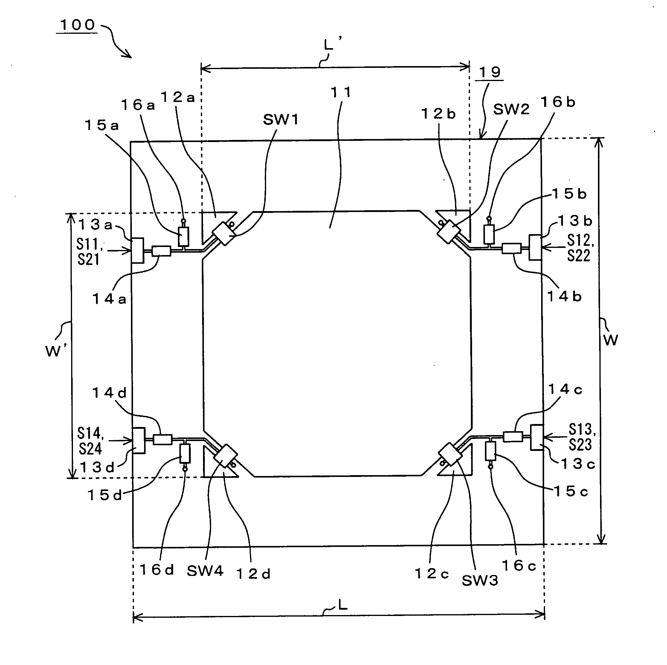 Antenna device, wireless communication apparatus using the same, and control method of controlling wireless communication apparatus