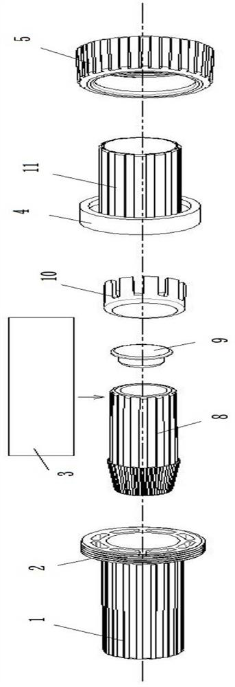 Quick assembly type tool rod body connecting structure