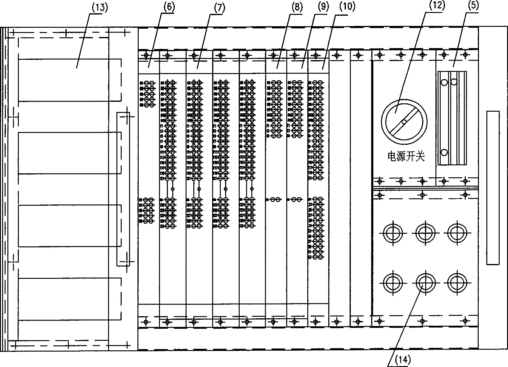 Method and device for testing microcomputer control system of diesel locomotive