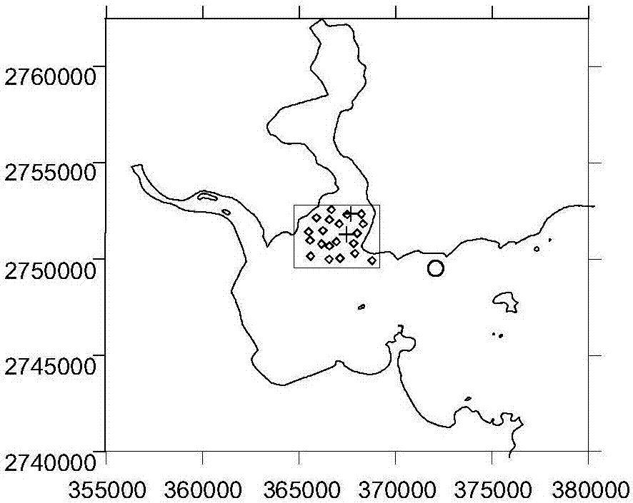 Method for tracing sudden water pollution accident of estuary point source