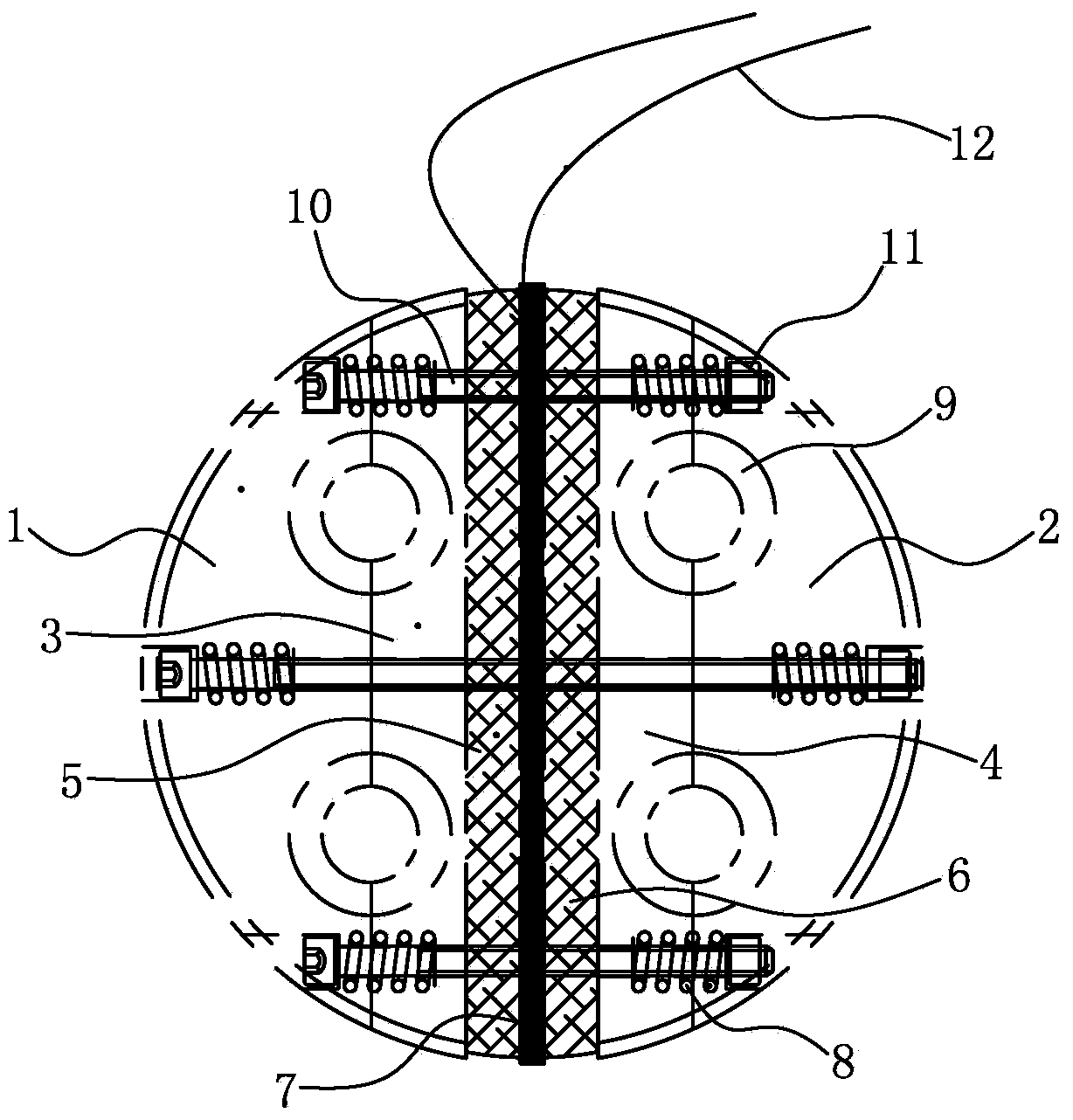 Porous electric heating recyclable anchorage device combined type component and construction method using same