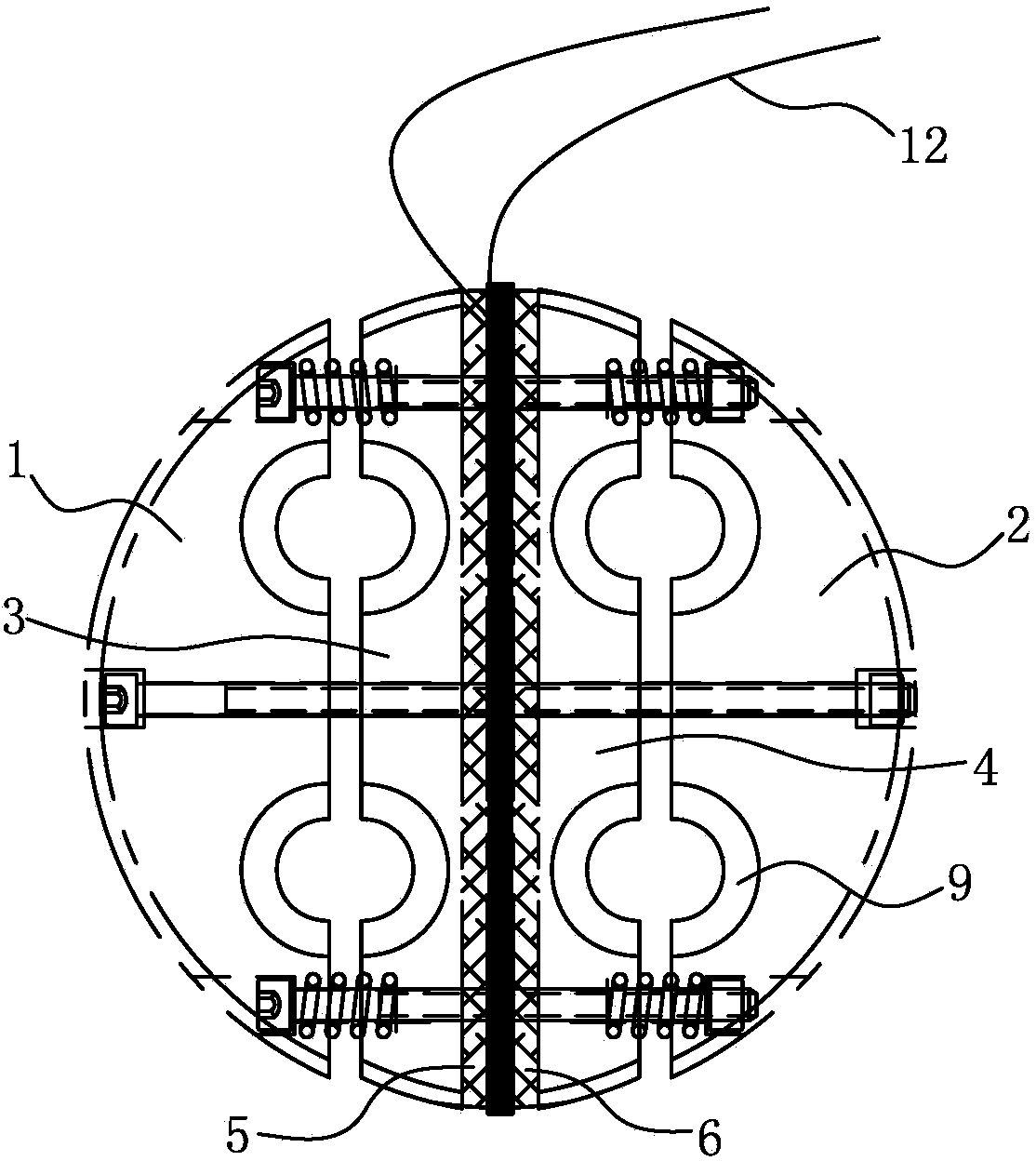 Porous electric heating recyclable anchorage device combined type component and construction method using same