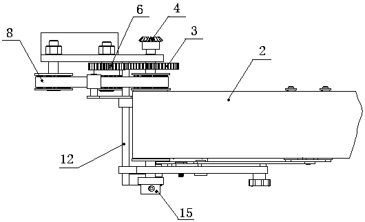 Conveyor belt intermittent conveying mechanism