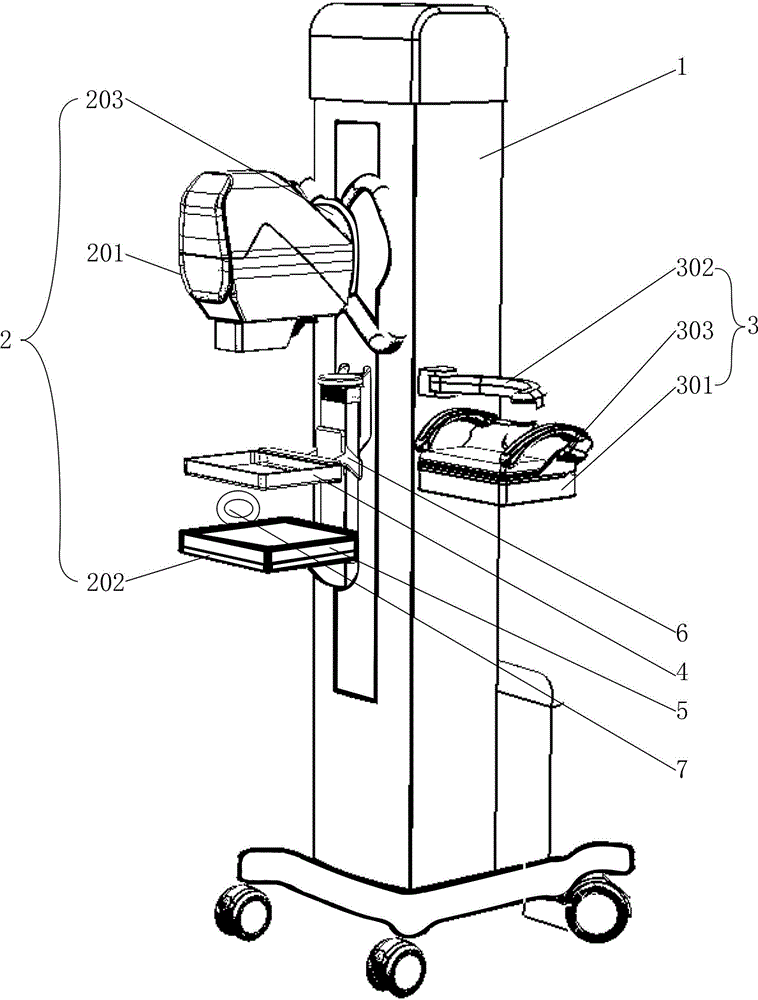 X-ray and ultrasound combined breast examination device and fusion imaging method thereof