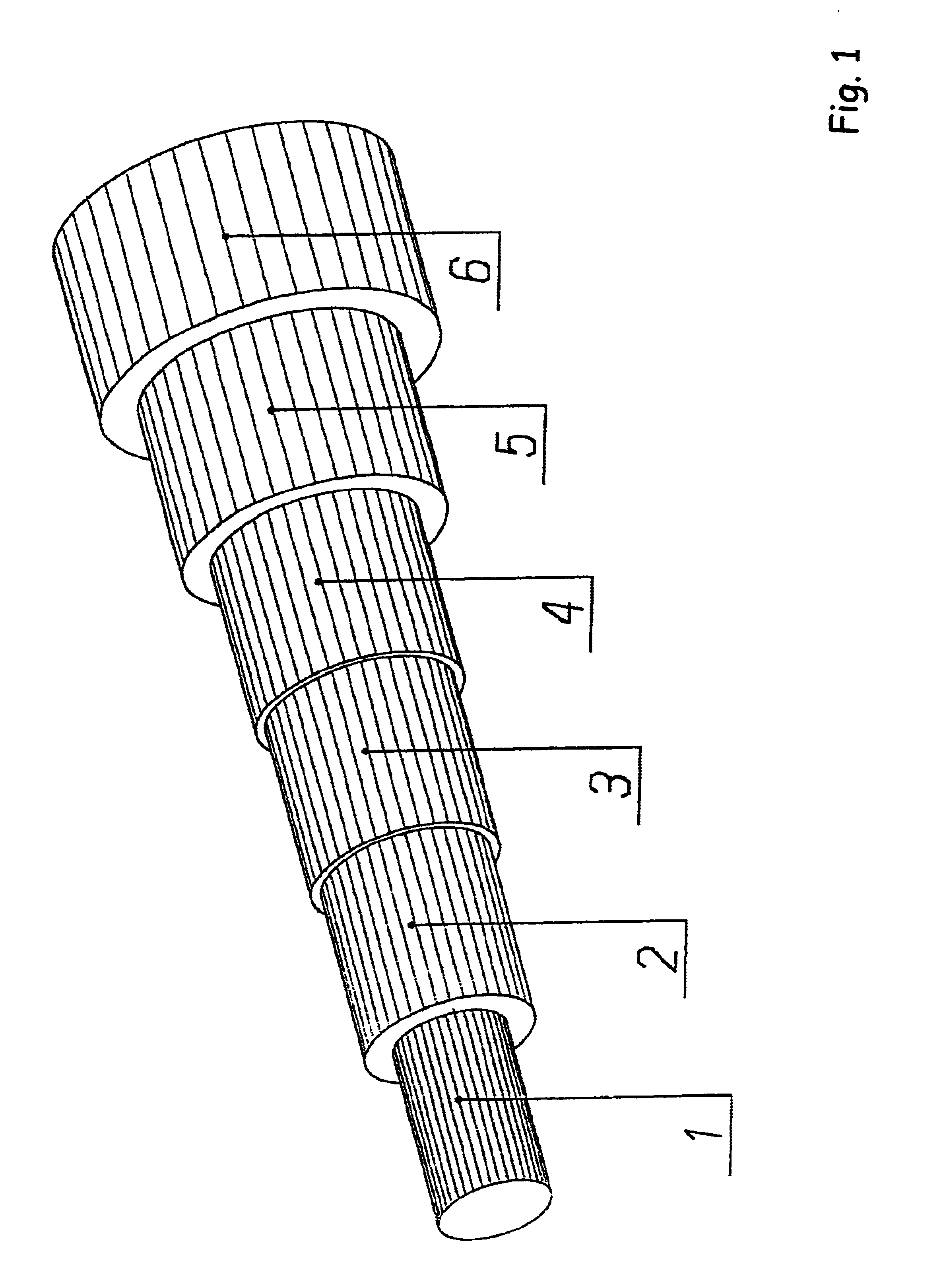 Thin coaxial cable and method for its manufacture
