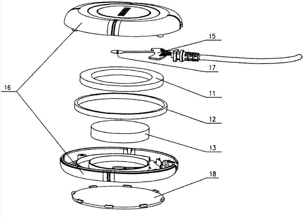 Percutaneous wireless charging device with frequency modulation and amplitude modulation function applied to implantation type medical instrument