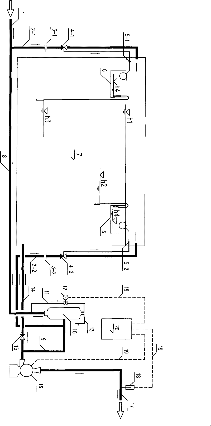 A hydraulic automatic control pipe network superimposed pressure water supply equipment