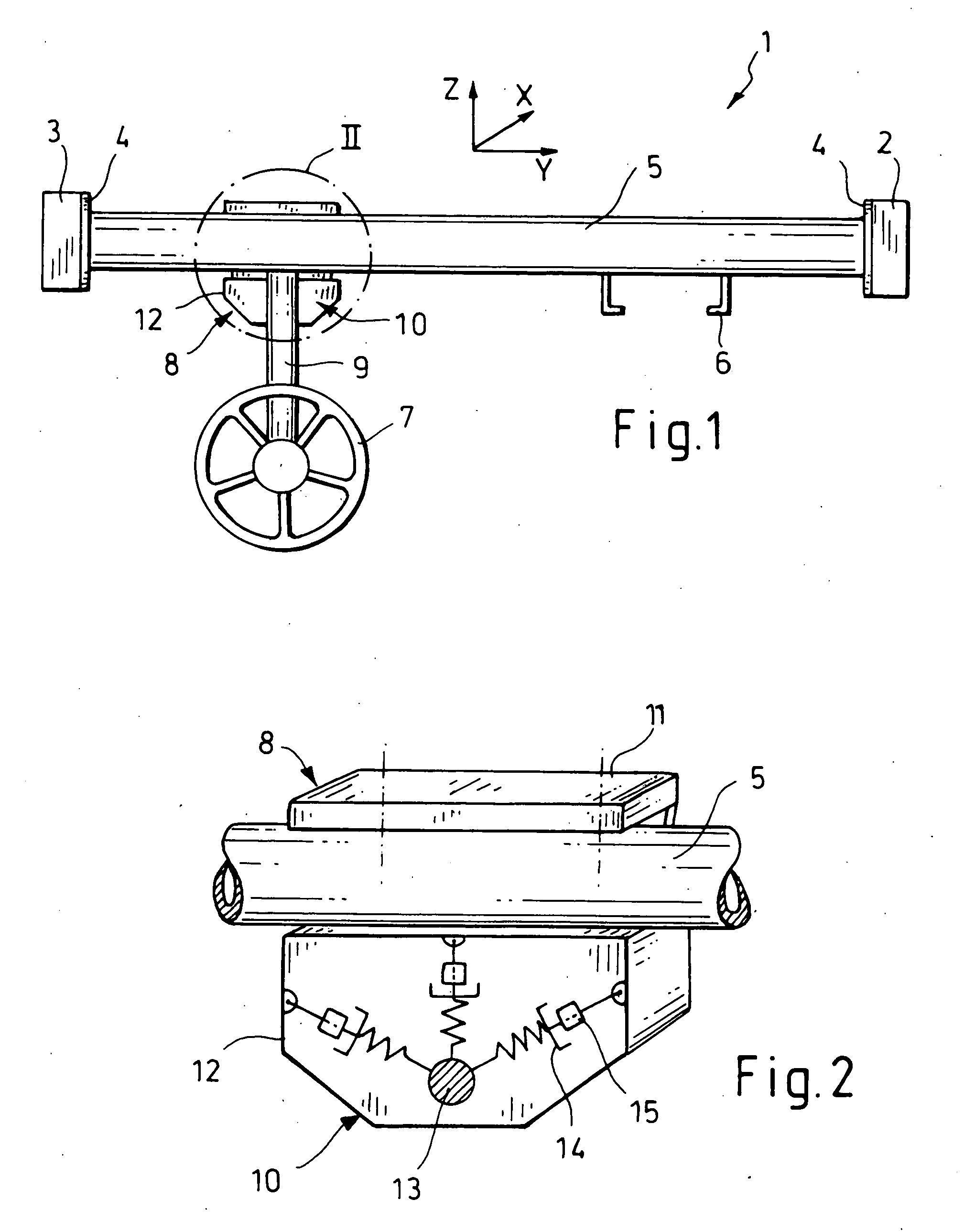 Dashboard support with vibration-damping feature