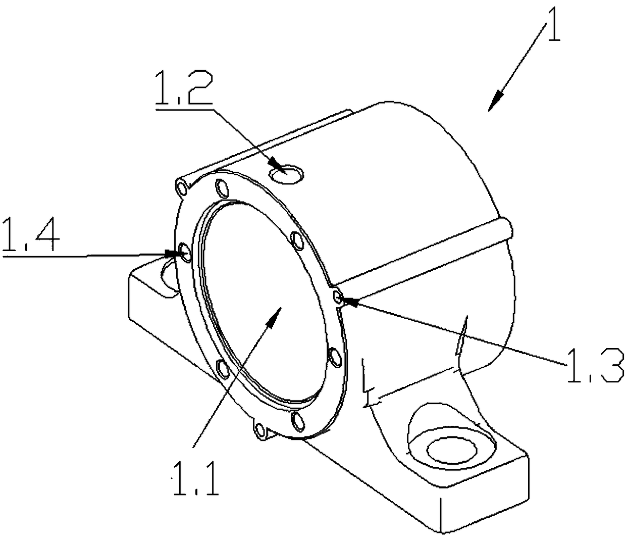 A wind power generator magnetic coupling bearing system