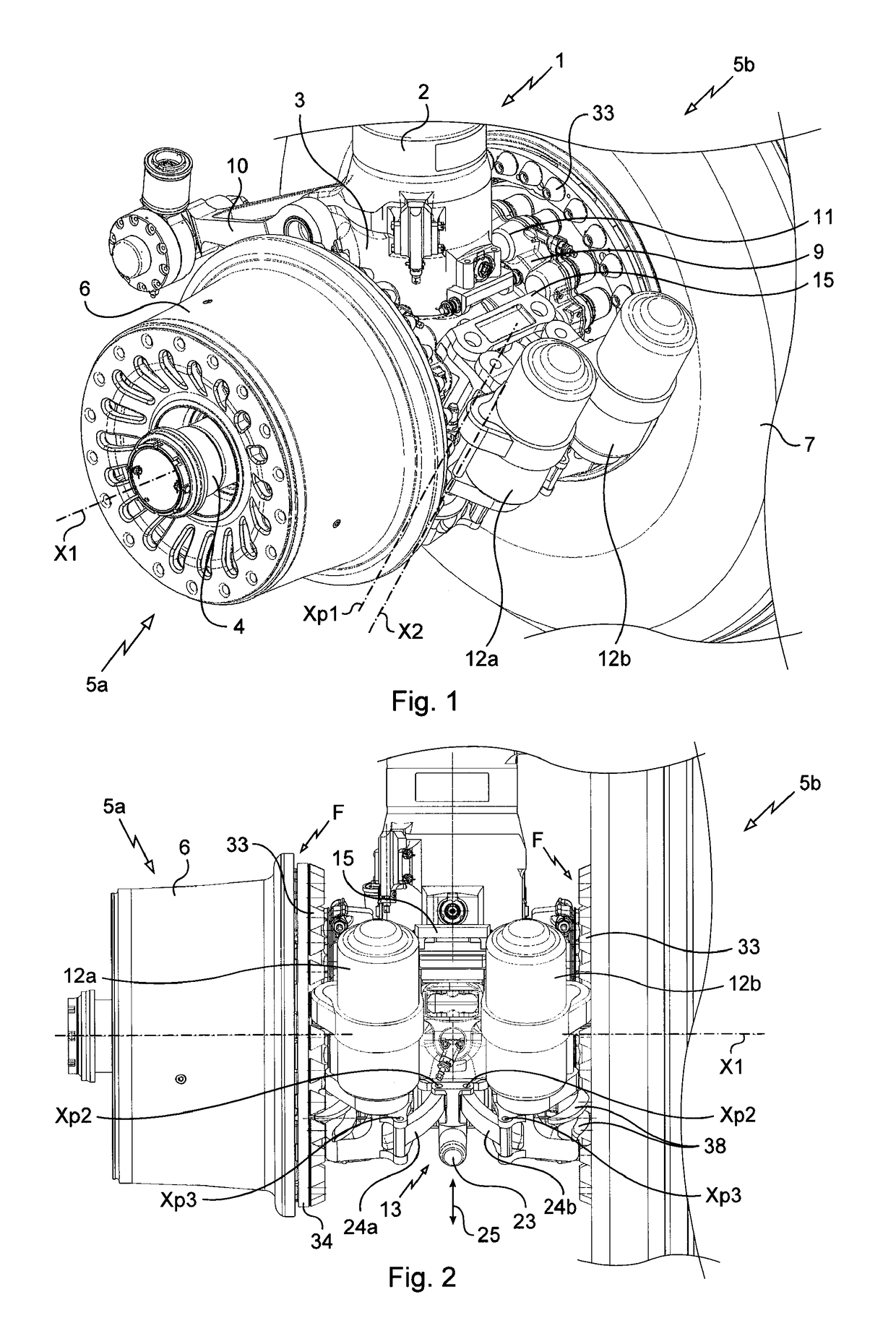 Aircraft landing gear equipped with wheel driving means