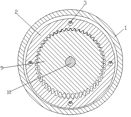 Constrained speed reducer with small teeth difference