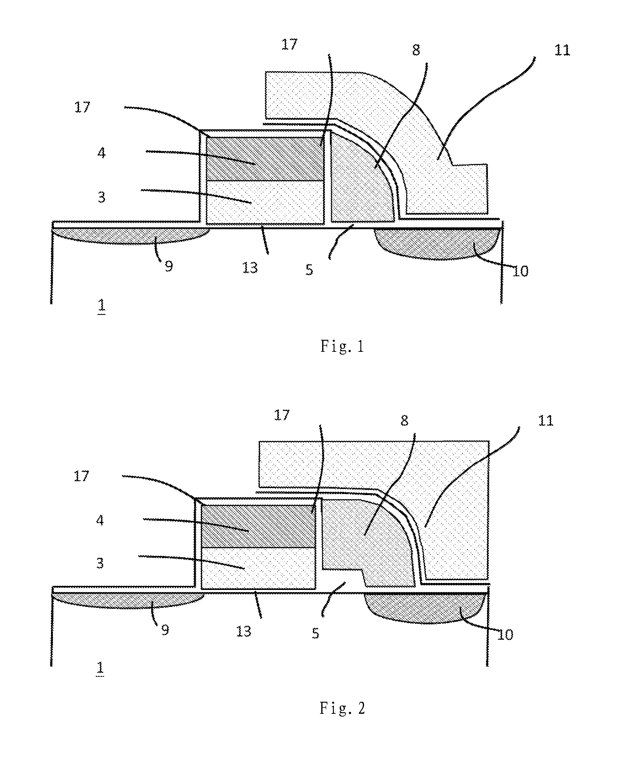 Low Electric Field Source Erasable Non-Volatile Memory and Methods for Producing Same