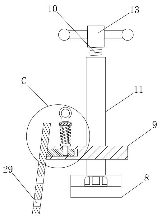 A detachable material guide mechanism for a belt conveyor