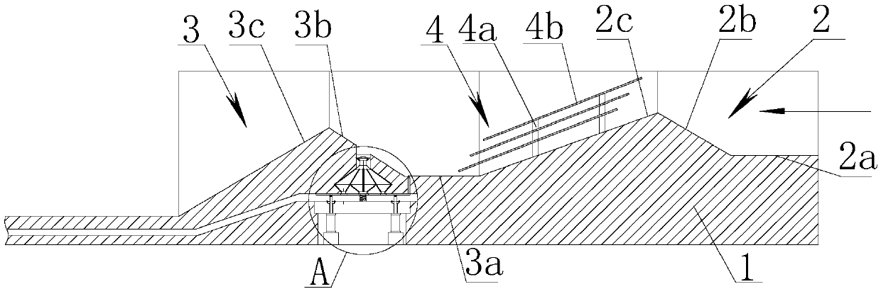 Automatic sediment guiding and removing mechanism for water conservancy facility in municipal work