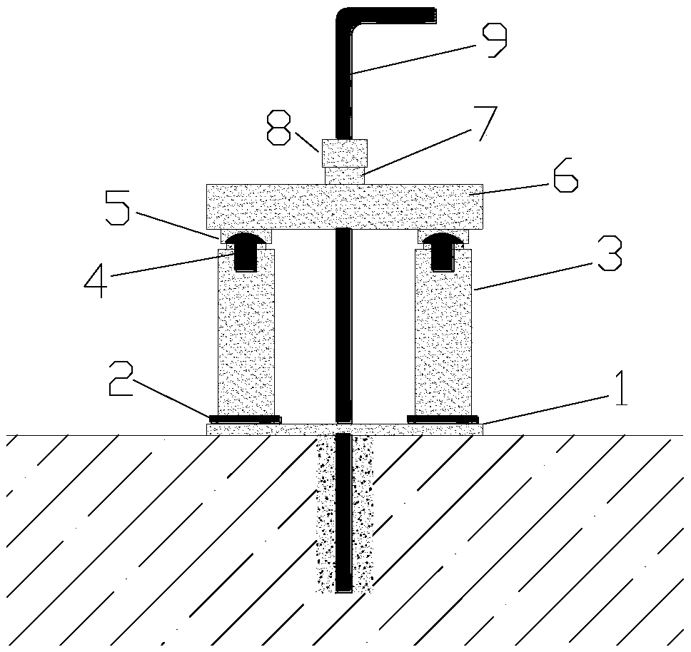 Anti-pulling test device for anchor rod
