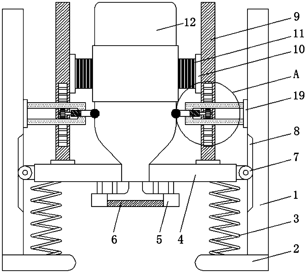 Plastic bottle mark removing and recycling device based on thermal expansion principle