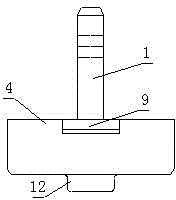 Connecting mechanism and connecting method for lower frame of screen