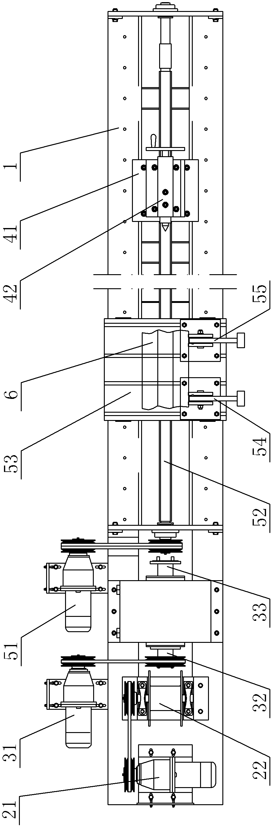 Helical blade forming machine