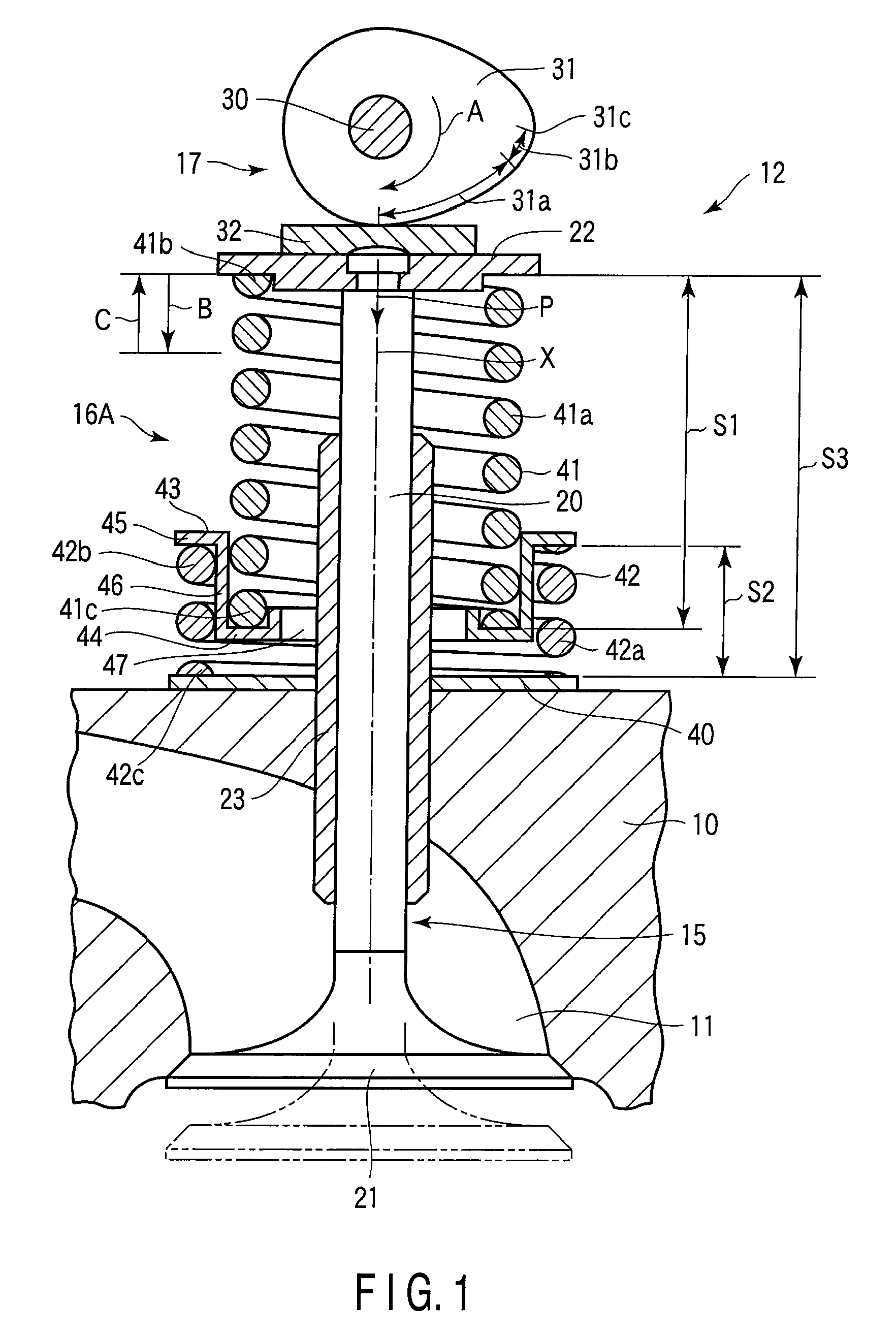 Valve spring device and valve train of engine using the same
